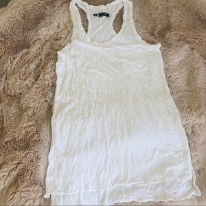 Rag & bone knit pocket racerback tank white M